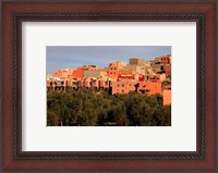 Framed Small village settlements in the foothills of the Atlas Mountains, Morocco