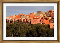 Framed Small village settlements in the foothills of the Atlas Mountains, Morocco