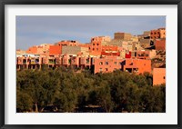Framed Small village settlements in the foothills of the Atlas Mountains, Morocco