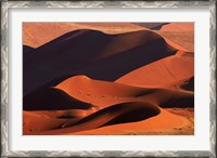 Framed Sand dunes at Sossusvlei, Namib-Naukluft National Park, Namibia