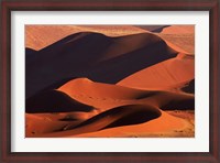 Framed Sand dunes at Sossusvlei, Namib-Naukluft National Park, Namibia