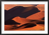 Framed Sand dunes at Sossusvlei, Namib-Naukluft National Park, Namibia