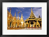 Framed Shwedagon Pagoda, Yangon, Myanmar