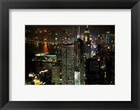 Framed Skyscrapers of Victoria Harbor, Hong Kong, China