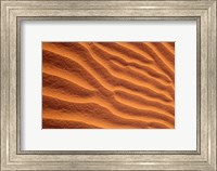 Framed Sand Dunes Furrowed by Winds, Morocco