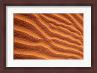 Framed Sand Dunes Furrowed by Winds, Morocco