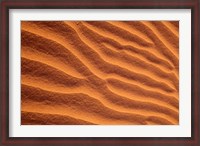 Framed Sand Dunes Furrowed by Winds, Morocco