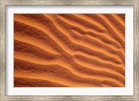 Framed Sand Dunes Furrowed by Winds, Morocco