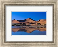 Framed Sossusvlei Dunes Oasis, Namib National Park, Namibia