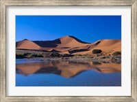 Framed Sossusvlei Dunes Oasis, Namib National Park, Namibia