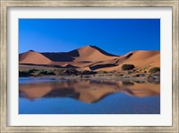 Framed Sossusvlei Dunes Oasis, Namib National Park, Namibia