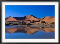 Framed Sossusvlei Dunes Oasis, Namib National Park, Namibia