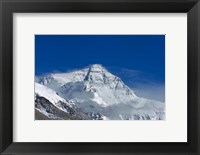 Framed Snowy Summit of Mt. Everest, Tibet, China