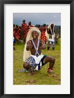 Framed Hutu tribe Male Dancer, Rwanda