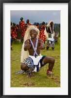 Framed Hutu tribe Male Dancer, Rwanda