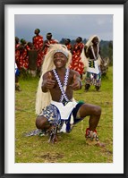 Framed Hutu tribe Male Dancer, Rwanda