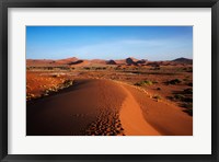 Framed Sand dune, near Sossusvlei, Namib-Naukluft NP, Namibia, Africa.