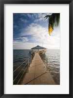 Framed Seychelles, Anse Bois de Rose, Coco de Mer Hotel pier