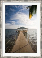 Framed Seychelles, Anse Bois de Rose, Coco de Mer Hotel pier