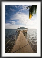 Framed Seychelles, Anse Bois de Rose, Coco de Mer Hotel pier