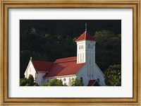 Framed Seychelles, Mahe Island, Cascade, St. Andrew Church