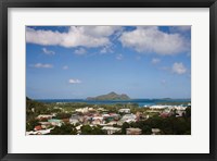 Framed Seychelles, Mahe Island, Victoria, Beau Vallon Road