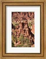 Framed Soil erosion, Konso, Rift Valley, Ethiopia, Africa