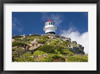 Framed South Africa, Cape Town, Lighthouse on Cape Peninsula