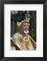 Framed South Africa, KwaZulu Natal, Zulu tribe chief