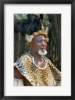 Framed South Africa, KwaZulu Natal, Zulu tribe chief