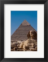 Framed Sphinx and Pyramid, Giza, Egypt