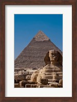 Framed Sphinx and Pyramid, Giza, Egypt