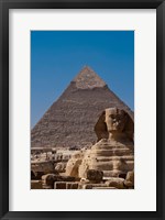 Framed Sphinx and Pyramid, Giza, Egypt