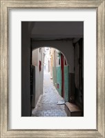 Framed Street in the Kasbah, Tangier, Morocco