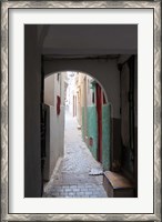 Framed Street in the Kasbah, Tangier, Morocco