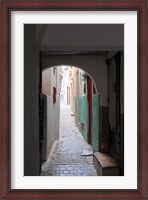 Framed Street in the Kasbah, Tangier, Morocco