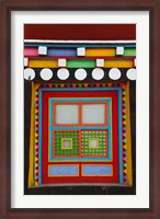 Framed Tibetan-Styled Decoration in Tagong Monastery, Tagong, Sichuan, China