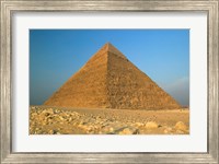 Framed Pyramids of Giza, the Nile, Cairo, Egypt