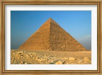 Framed Pyramids of Giza, the Nile, Cairo, Egypt