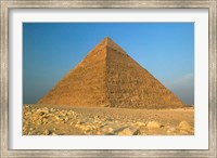 Framed Pyramids of Giza, the Nile, Cairo, Egypt