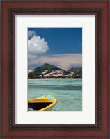 Framed Town of La Passe Harbor, Island of La Digue, Seychelles