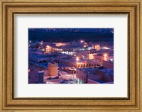Framed Night View of Town, Tinerhir, Morocco