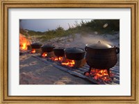 Framed Traditional Beach Dinner, Jeffrey's Bay, South Africa