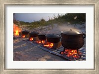 Framed Traditional Beach Dinner, Jeffrey's Bay, South Africa