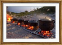 Framed Traditional Beach Dinner, Jeffrey's Bay, South Africa