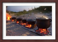 Framed Traditional Beach Dinner, Jeffrey's Bay, South Africa