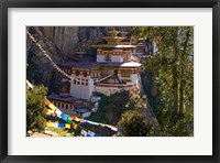 Framed Taksang Monastery near Paro, Bhutan