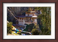 Framed Taksang Monastery near Paro, Bhutan