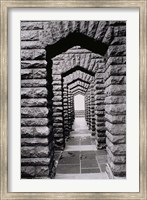 Framed Stone arches and walls, Voortrekker Monument Pretoria, South Africa