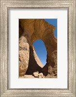 Framed Tin Ghalega Rock Formation, Red Rhino Arch, Fezzan, Libya